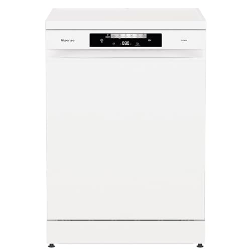 Hisense HS622E90WUK Freestanding Standard Dishwasher 85cm High - E Rated, White, 24 x 23 x 33 inches (L x W x H) [Energy Class E]