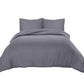 Utopia Bedding Duvet Cover Double - Soft Microfibre Polyester - Bedding Quilt Cover Set, with Pillow cases (Grey)