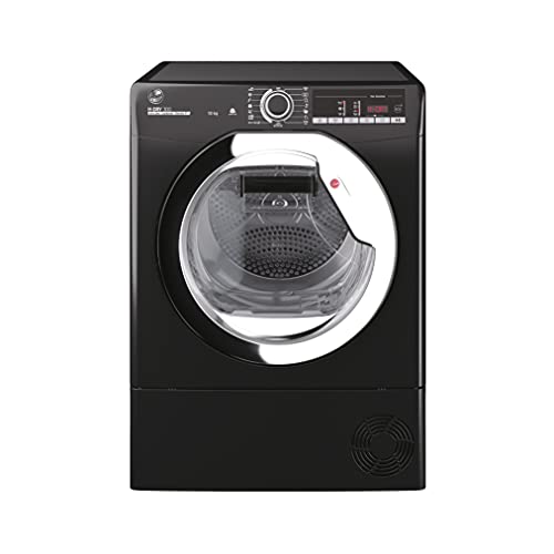 Hoover H-Dry 300 HLEC10TCEB Freestanding Condenser Tumble Dryer, Sensor Dry, WiFi Connected, 10 kg Load, Black