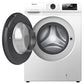 Hisense-WFQP9014EVM-Freestanding-9 KG-Front Load Washing Durable Inverter Machine-Steam Wash-Quick Wash-15 Washing Programs-1400 RPM-White-Energy Rating C