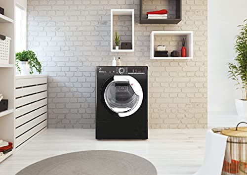 Hoover H-Dry 300 HLEC10TCEB Freestanding Condenser Tumble Dryer, Sensor Dry, WiFi Connected, 10 kg Load, Black