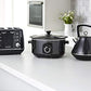 Morphy Richards 3.5L Sear & Stew Slow Cooker, Shatter Resistant Aluminium Pot, 3 Heat Settings, Hob Proof, Easy Clean, 163W, Black, 460012