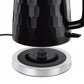 Russell Hobbs Honeycomb Electric 1.7L Cordless Kettle (Fast Boil 3KW, Black premium plastic, matt & high gloss finish, Removable washable anti-scale filter, Push button lid, Perfect pour spout) 26051