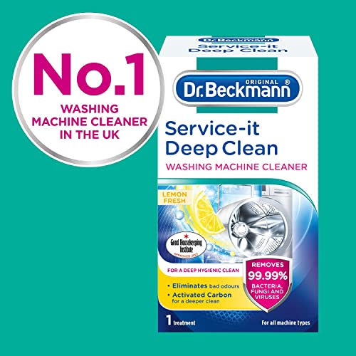 Dr. Beckmann Service-it Deep Clean Washing Machine Cleaner | Removes 99,99 % of bacteria and fungi and viruses | eliminates bad odours | 250 g