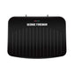 George Foreman Large Electric Fit Grill [Non stick, Healthy, Griddle, Toastie, Hot plate, Panini, BBQ, Energy saving, Vertical storage, Easy clean, Drip tray, Ready to cook light] Black, 2400W 25820