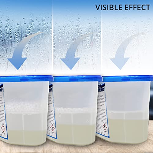 ANSIO Dehumidifier 500ml Pack of 10 Condensation Remover Moisture Absorber Dehumidifiers for Damp, Mould, Moisture in Home, Kitchen, Wardrobe, Bedroom