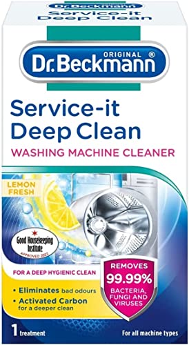 Dr. Beckmann Service-it Deep Clean Washing Machine Cleaner | Removes 99,99 % of bacteria and fungi and viruses | eliminates bad odours | 250 g