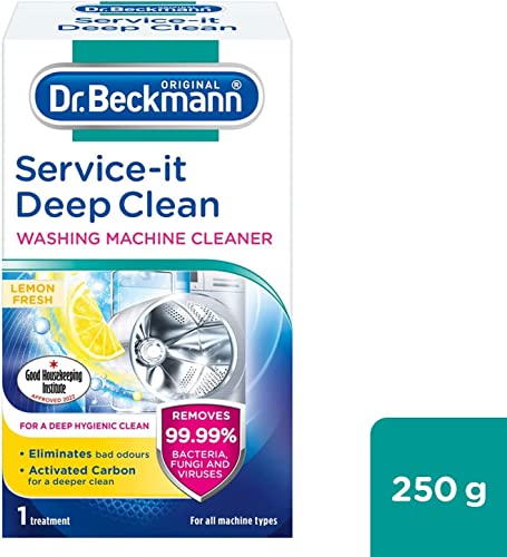 Dr. Beckmann Service-it Deep Clean Washing Machine Cleaner | Removes 99,99 % of bacteria and fungi and viruses | eliminates bad odours | 250 g