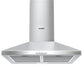 COMFEE' 60 cm Chimney Cooker Hood Stainless Steel Extractor Hood with LED and Recirculating & Ducting System Wall Mounted Range Hood 600 mm Extractor Fan kitchen- Stainless Steel