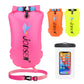 Swim Buoy Tow Float Dry Bag,Wild Swimming Float and Waterproof Phone Case,Inflatable Watertight Dry Bag,for Open Water Swimming Sports Kayakers Triathletes Snorkelers,Swim Bubble Highly Visible