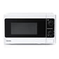 TOSHIBA 20 Liter 800W Manual Control Solo Small Microwave, Compact with 5 Power Levels, Automatic Defrost Function, Perfect for 9'' pizza, Clock and Timer, Easy Clean, White- MM-MM20P(WH)