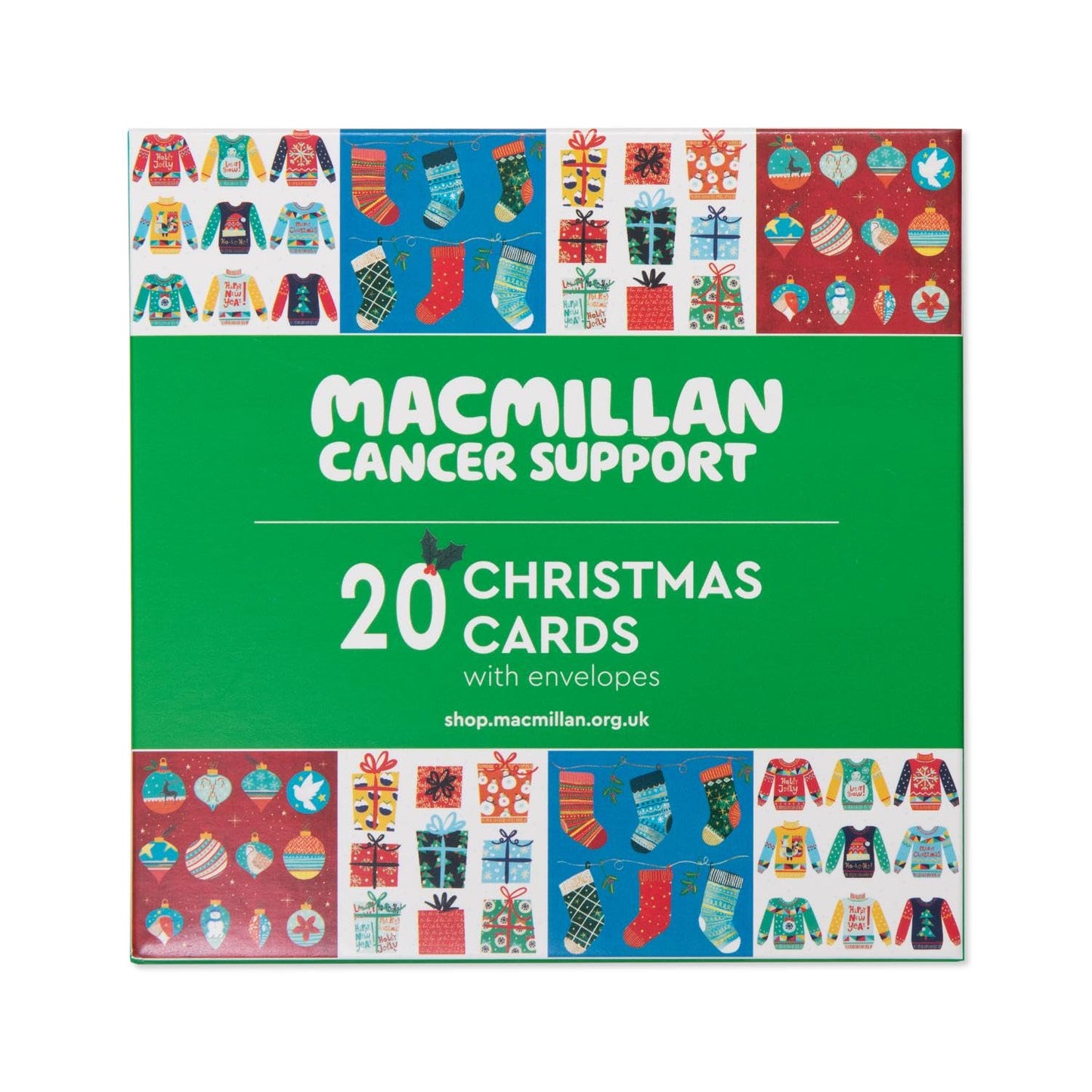 Macmillan Festive Fun Charity Christmas Cards - 20 pack