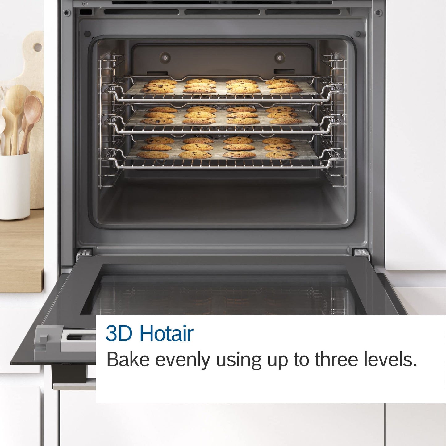 Bosch Home & Kitchen Appliances Bosch HHF113BA0B A Rated Built-In Electric Single Oven - Stainless Steel