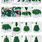 SHATCHI Alaskan Pine Black/Green/White Christmas Bushy Looking Artificial Tree with Metal Stand Xmas Home Décor, PVC, 6Ft/180CM