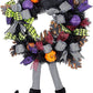 SHAVINGFUN Halloween Decorations,Halloween Wreath,Halloween Witch Wreath Black Wreath with Hat Witches Legs Pumpkin,Indoor Outdoor Home Halloween Decor