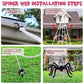 Halloween Decorations Spider Web, Giant Triangle Spider Web and Scary Halloween Spider Props for Indoor Outdoor Porch Yard Scary Haunted House Halloween Party