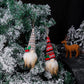 Glowing Christmas Gnomes - Handmade Santa Swedish Gnomes Plush with Sequins Long Hat Decorations Gift, Novelty Xmas Light Up Ornaments Tree Hanging for Home Party Decor (5PCS)