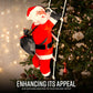 GloBrite 60cm Hanging Santa Climbing Rope Ladder Outdoor Christmas Garden Decoration