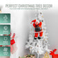 GloBrite 60cm Hanging Santa Climbing Rope Ladder Outdoor Christmas Garden Decoration