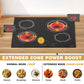 Disaenvir Ceramic Hob 4 Zone, 6600W Electric Hob Built in 4 Burners, 60cm Hard Wired Ceramic Cooker Cooktop with Dual Ring Function, Slide & Touch Control, 9 Power Levels, Safety Lock, Timer, Booster