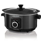 Morphy Richards 3.5L Sear & Stew Slow Cooker, Shatter Resistant Aluminium Pot, 3 Heat Settings, Hob Proof, Easy Clean, 163W, Black, 460012