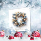 Charity Christmas Cards Pack of 10. Each Christmas Card pack contains 2 Wreath & Tree designs. Ecofriendly and UK made. Verse Inside. 150 x 150mm card size.