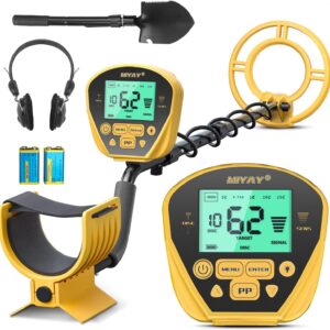 MIYAY Metal Detector for Adults - Professional Metal Detector Gold and Silver with LCD Display