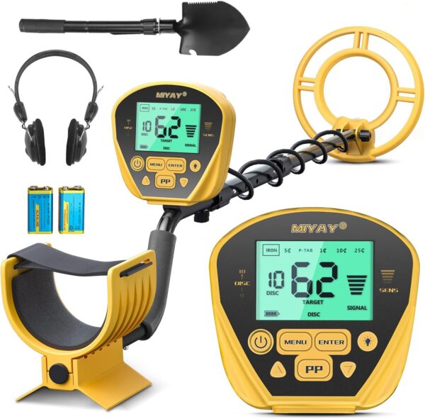 MIYAY Metal Detector for Adults - Professional Metal Detector Gold and Silver with LCD Display