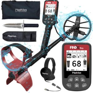 Nokta FINDX PRO Metal Detector for Adults, Professional Fully Waterproof Metal Detector